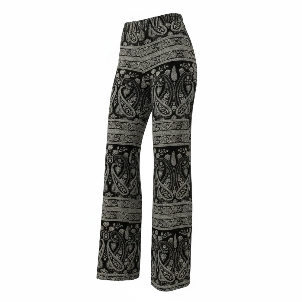 Stoosh Black & White Paisley Pants women’s size medium